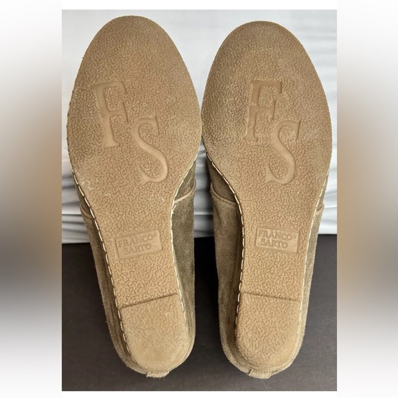 FRANCO SARTO WOMEN'S ANNABELLE ANKLE BOOTS Sz 7.5 Mushroom Suede VGUC - Picture 9 of 10